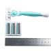 Vctitil Hair Removal Razor Holder - 1 Piece with 4 Stainless Steel Blades Anti-Slip Handle Manual Forearm Hair Trim - Green - Buy Online on GoSupps.com