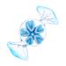 MUSISALY Colored Glaze Candy House Decorations for Home Candy Adornment Hand Blown Figurines Home Decor Glass Blue 6x2.9cm