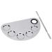 Professional Stainless Steel Makeup Mixing Palette & Spatula - Perfect for Foundations Eye Shadows Lipsticks & Nail Art - Buy Online on GoSupps.com