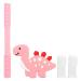 Baby Teething Toys Tubes for Newborn Infants Silicone Baby Teeher Toy Tube for 6-12 Months BPA Free Silicone Dinosaurs Teethers with 2 Pcs Finger Toothbrush Boys & Girls Perfect Baby Gift