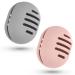 Fauxomor Makeup Sponge Holder 2PCS Double-sided Breathable Silicone Beauty Blender Holder for Travel Shatterproof Makeup Sponge Travel Case for All Sponges Sanitary Reuse Easy to Carry Grey+Pink C-Grey+Pink