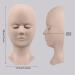 Fenshine Silicone Lash Mannequin Head with Replaced Eyelids - Soft Practice Head for Eyelash Extension Training (Skin Color) - Buy Online on GoSupps.com