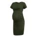 Smallshow Women's Short Sleeve Maternity Dress Ruched Pregnancy Clothes