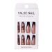 Brishow Pink Long Press-On Nails with Black Dragon French Design | 24-Piece Artificial Nails for Women & Girls - Buy Online on GoSupps.com
