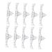 Didiseaon 10pcs Set Eyebrow Guide Eyebrow Tools Eyebrow Makeup Tools Eyebrow Stencil Template Make up