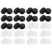 Coheali 40 STK anti-slip cover for glasses glasses holding strap Cord Products for ear care silicone-ear-pansed ear pads for glasses circle sunglasses frame pebble gel glass white