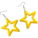 Shop Feylie Fashion Earrings - Blue Hollow Star Pendant Dangling Creoles for Women & Girls - Buy Online on GoSupps.com