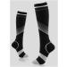 Jilibaba Black Compression Socks for Men & Women | Unisex Knee High Socks for Running Fitness Sports & Travel - Buy Online on GoSupps.com