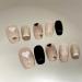Short handmade wearing nails with contrasting colors and heart-shaped short detachable nail stickers for fake nails(M) - Buy Online on GoSupps.com