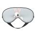 Cute White Rabbit Print Unisex Sleeping Eye Mask Soft Comfortable Light-Blocking Eye Mask