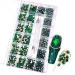 Yzzseven 12 Types 600 Diamonds 2500 Flat Rhinestones Mix 20 Styles for Nail Art DIY - Hole Green - Buy Online on GoSupps.com