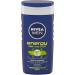 NIVEA MEN Energy Shower Shampoo 6 x 250 ml Men's Shower Revitalizing Body Face Hair Shower and Refreshing Men's Shampoo Mint Extract - Buy Online on GoSupps.com