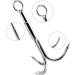 MHDMAG Grappling Hook  Anchor Hook Carabiner Climbing with 3-Claw Stainless Steel Hooks for Anchor Retrieving  Outdoor Hiking  Tree Limb Removal Big Grappling Hook Grappling Hook With Rope - Buy Online on GoSupps.com