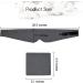 Handmade Cotton Sleep Mask Blindfold | Breathable Blackout Eye Mask for Women, Men & Kids | Travel Pouch Included | Dark Grey - Buy Online on GoSupps.com