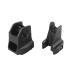 AGGXPF Fixed Iron Sights Set, Durable Backup Sight, Front and Rear Sight Set for Picatinny Weaver Rails