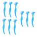 FRCOLOR 9 STK False toothbrush Safe prosthesis glue mini toothbrush care prosthesis brush cleaning brush double-sided toothbrush portable detergent cleaning kit tool child