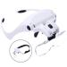 Eyelash Extension 5 Lens Adjustable Headband Magnifying Glass Magnifier w/LED Light Lamp Magnifying Glasses for False Lashes Magnifying