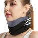 Xinchi Neck Support Collar for Pain Relief | Adjustable Breathable Neck Bandage with Velcro - Ergonomic Design for Men & Women - Black - Buy Online on GoSupps.com