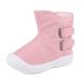 LACOFIA Toddler Boys Girls Anti-Slip Rubber Sole Waterproof Winter Warm Snow Boots 6 UK Child C Pink
