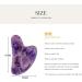 BEEAR Jade Gua Sha Facial Tool - Natural Amethyst Guasha Stone Facial Tool with Gift Box for Face Massager Skin Tightening and Muscles Relaxing 100% Authentic (Purple) - Buy Online on GoSupps.com