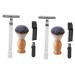 Frcolor 2 sets manual razor trimmer for beard hand razor for men beard trimmer Razor facial trimmer men manual shaving hairbrush hair brush shaving brush shaving foam old -fashioned