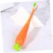 Frcolor 4-Piece Carrot Shaped Children's Toothbrush Set - Soft Contoured Bristles for Toddlers | Cute & Effective Oral Care - Buy Online on GoSupps.com