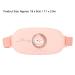 Uterus Belt Heating - Pain Relief Hot Compress & Vibration Waist Belt for Menstrual Comfort (Pink) - International Shipping - Buy Online on GoSupps.com
