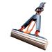 Mop Squeeze Foldable Cotton HeadReplace Household Cleaning Mopping Telescopic Handle Free Hand Washing (Blue 28cm Blue mop) to Pursue Happiness