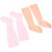 Long Silicone Moisturizing Socks Elastic Foot Care Silicone Spa Pedicure Socks 2 Pairs for Cracked Feet - Buy Online on GoSupps.com