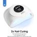72W UV Nail Lamp - Fast Gel Polish Dryer with Auto Sensor & LCD | Professional Home & Salon Use - Buy Online on GoSupps.com