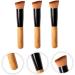 SKISUNO 3pcs Slanted Head Brush Universal Brush Eye Shadow Foundation Makeup Brush Cosmetics Powdery Wood - Buy Online on GoSupps.com