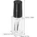 Lot de 20 Flacons Ongles en Verre Transparent 5 Ml Bouteilles Rectangulaires Vides avec Pinceau Int gr Pot de Vernis Ongles Rechargeable pour Nail Art et Gel - Buy Online on GoSupps.com
