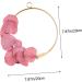 COOLHIYA Wrought Iron gate Hanging Wreath Rose Pendant Faux Sunflowers Artifical Flower Arrangement Rosy 20x20cm - Buy Online on GoSupps.com