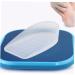 FOMIYES Height Increasing Insoles - Silicone Heel Pad for Extra Height | 1 Pair White 10x6x1cm - Buy Online on GoSupps.com