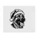2 x Glasses cleaning cloths "German Shepherd with Santa Hat" (LC00024407)