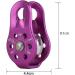 Buy Tread Star Rope Roller 20 KN - High-Performance Aluminum Alloy Block for 12mm Climbing Rope - Ideal for Strapping & Climbing - Violet - Buy Online on GoSupps.com