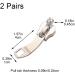 2 Pairs 8 Zipper Pull Metal Zip Slider Heads - DIY Clothing & Bag Accessories for Zipper Repair Kits - Buy Online on GoSupps.com