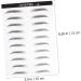 FOMIYES 4 Sheets Pairs Black Eyebrows Stick-on Brows Eyebrow Makeup Tools Eyebrow Stickers 3d Disposable - Buy Online on GoSupps.com