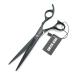 Professional 7.0 Inch Hair Cutting Thinning Scissors Set with Razor - Black - Buy Online on GoSupps.com