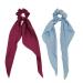 GETACOTA 10 Pieces Hair Scrunchies Bowknot Satin Chiffon Ribbon Elastics - Vintage Ponytail Holder Ties for Women - Buy Online on GoSupps.com