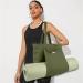 Cwokarb Women Yoga Mat Bag - Versatile Shoulder Carrier for Office, Workout, Pilates, Travel and Beach - Green Canvas Gym Tote - Buy Online on GoSupps.com