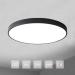 Puchika 40cm Ultra Thin LED Ceiling Lamp - Stylish Office & Children's Room Lighting | Energy Class F | Black 24W - Buy Online on GoSupps.com