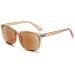Vevesmundo Reading glasses with sun protection Town reading aid visual aid sunglasses sunny reading glasses with presumption women men 1 piece transparent brown sunny reading glasses 0.0 x