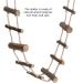 Handmade Bird Toys - 12-Step Wooden Climbing Ladder & Swing for Parrots & Nymphensittiche | Durable & Fun - Buy Online on GoSupps.com