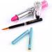 YICHENGYI 3 retractable lip brushes lip concealer brush lipstick eye shadow foundation and makeup brush tool applicator set with cap (blue black pink) - Buy Online on GoSupps.com