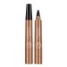 Four Claw Pen Waterproof Eyebrow Pen with 4 Forks Pencil Pen Liquid Pen Long Lasting Main Pen for Natural Makeup Light Brown