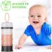 Vicloon Baby Milk Powder Dispenser 4-Layer Portable Storage Container - Gray & Pink | Stackable Pots for Kids Snacks, 120ml per Layer - Buy Online on GoSupps.com