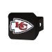 Kansas City Chiefs NFL Metal Hitch Cover with 3D Colored Team Logo by FANMATS - Unique Round Molded Design  Easy Installation on Truck, SUV, Car - Ideal Gift for Die Hard Football Fan