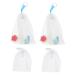 SOESFOUFU 4pcs Foaming Net Foaming Bags Soap Exfoliating Bag Face Foam Nets Bag Soap Sack Saver Pe