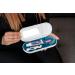 SmileKontainer Slimline Retainer Case - Compact Dental Travel Case for Aligners & Accessories - Built-in Mirror - Brilliant Blue - Buy Online on GoSupps.com